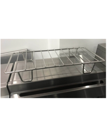 Friggitrice elettrica 2 vasche capacità 10+10 lt su armadio chiuso - 6 Kw ( x2) Trifase - mm 400x800x1100h