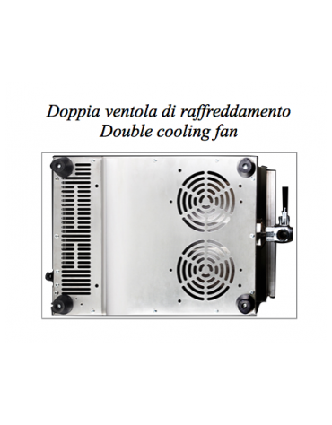 Friggitrice da banco elettrica ad induzione da Lt. 8 con rubinetto di scarico - potenza 3,5 kw - mm 288x478x410h