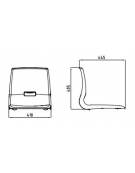 SEDIA IMPILABILE IN POLIPROPILENE MONOSCOCCA cm 46x54x46/83h