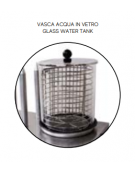 Scalda/gira hot dog in acciaio inox, 4 punzoni in alluminio - mm 48,5X32X44h