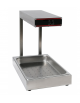Scaldavivande in acciaio inox ad infrarossi - Inclusa lampada 40W e vasca GN 1/1 - mm 330x560x510h