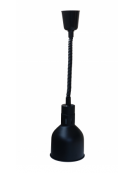 Lampada scaldavivande ad infrarossi con altezza regolabile da 0,8 a 1,5 m - colore Nero - mm Ø 175x220h