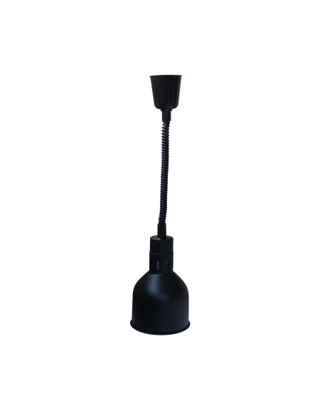 Lampada scaldavivande ad infrarossi con altezza regolabile da 0,8 a 1,5 m - colore Nero - mm Ø 175x220h