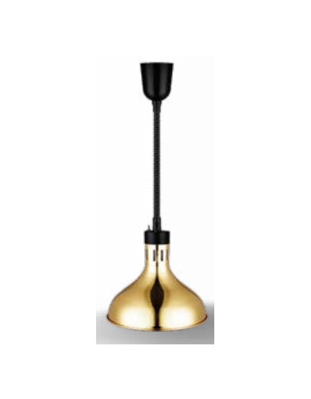 Lampada scaldavivande ad infrarossi con altezza regolabile da 0,6 a 1,5 m - colore Gold - diametro mm 290