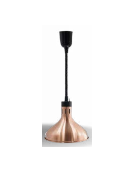 Lampada scaldavivande ad infrarossi con altezza regolabile da 0,6 a 1,5 m - colore Rose Gold - diametro mm 290