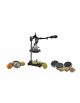Spremi e affetta manuale in ghisa verniciato nero - ideale per agrumi, frutta e patate - mm 180x240x470h (H800 aperto)