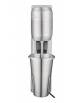 Frullino in acciaio inox da muro, bicchiere inox da 975 ml - Tasto con 2 velocità - mm 420x117x183h