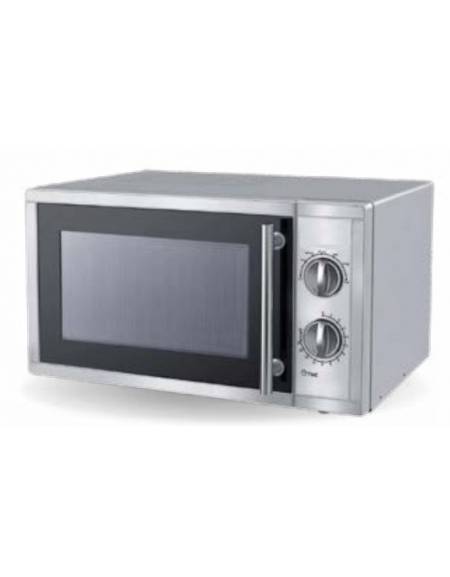 Forno a micro-onde in acciaio inox Potenza 900W - Dimensioni interne mm: 320x320x200h - Piatto rotante diametro mm 270