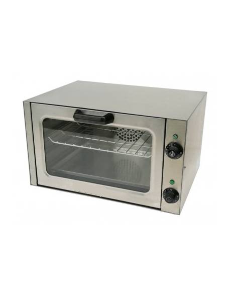 Forno a convenzione in acciaio inox - apertura sportello di 90° - 1 griglia in acciaio inox 400x290 mm inclusa