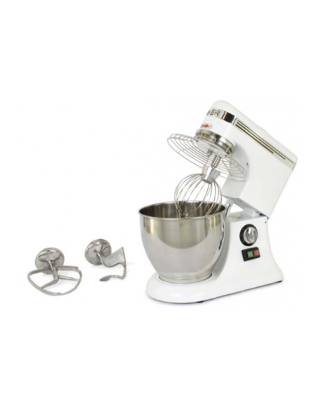 Impastatrice planetaria professionale con vasca in acciaio inox AISI 201  - capacità 7,5 Kg.