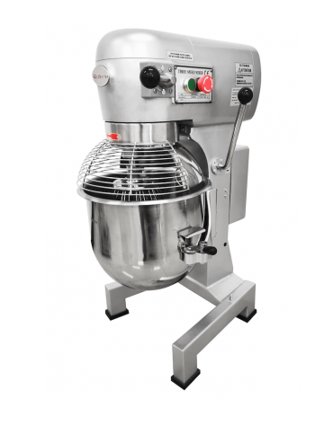 Impastatrice planetaria professionale, basamento in ghisa - capacità vasca Lt 20 / 5 Kg. - mm 430x580x890h