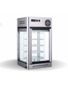 Vetrina refrigerata da banco +2 / +12°C - capacità 108 Lt. - doppio vetro - 4 ripiani cromati rotatori - mm 475x475x870h