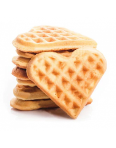 Macchina per waffel a forma di cuore, piastre cottura in ghisa antiaderente - funzione timer - mm 260x440x260h