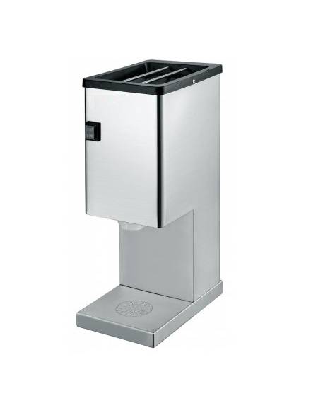 Spaccaghiaccio in acciaio inox - produzione oraria 20 Kg -  potenza 250W - mm 183x265x490h