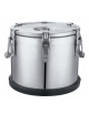 Contenitore termico in acciaio inox, doppia parete isolata - impilabile - capacità 20 Lt - mm Ø300x310h