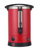 Bollitore elettrico acqua calta da 15,8 lt, colore Rosso - potenza 2500W - adatto per vin brulè - mm Ø 290x581h