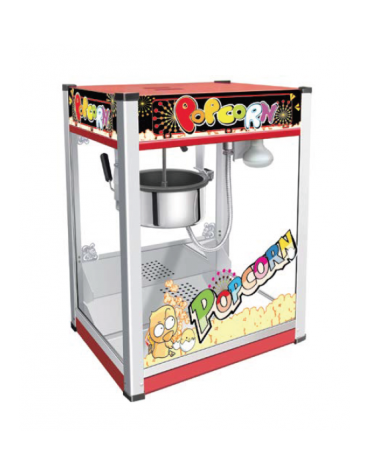 Macchina per popcorn professionale da banco - potenza 1440 W - mm 505x370x680h
