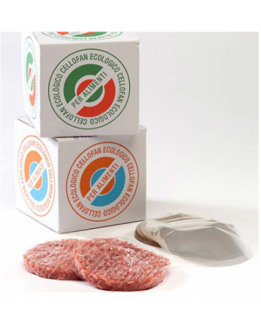 Dischi di cellophane per hamburgatrice - Pressahamburger - conf. 1 Kg - diametro mm 100