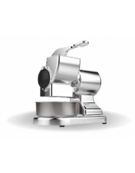 Grattugia professionale struttura alluminio e rullo acciaio AISI 304 - 450W - bacinella inox inclusa - mm 290x170x295h