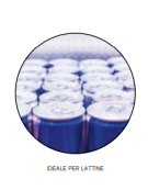 Vetrina bevande refrigerata statica, ventilazione assistita +2 / +12° C - 160 Lt - ideale per lattine - mm 390x475x1880h