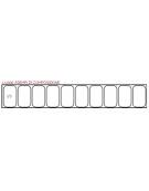 Vetrina refrigerata in acciaio inox con vetri per banco pizzeria - predisposta per 9 bacinelle GN1/3 - mm 2000x395x435h