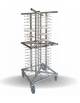 Carrello portapiatti in acciaio inox a 20 ripiani - supporta fino a 80 piatti - portapiatti mobile - mm 598x598x1604h