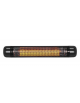 Lampada radiante ad infrarossi da parete per aree da 20-25 mq - Display a LED e telecomando - potenza 2400 W - mm Ø131x910x131h