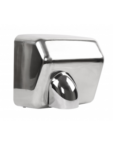 Asciugamani elettrico in acciaio inox con sensore - sterilizzazione a raggi UV - potenza 2300 W - mm 260x200x230h