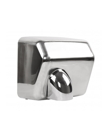 Asciugamani elettrico in acciaio inox con sensore - sterilizzazione a raggi UV - potenza 2300 W - mm 260x200x230h