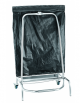 Carrello porta sacco immondizia in acciaio inox con apertura a pedale - adatto sacchetti 635x900 mm o più grandi