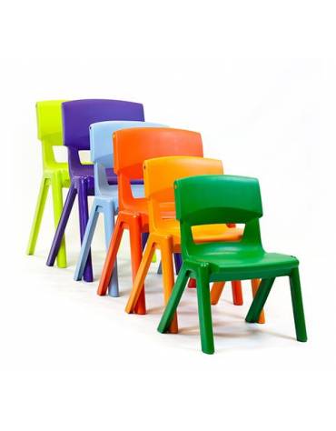 Sedia posturale in polipropilene monoscocca per ambienti scolastici - Grandezza 5 - Colori vari - CONFORME AI CAM