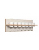 ASTA 7 PORTABICCHIERI COLORE LATTE - cm 75x13x22h - CONFORME AI CAM