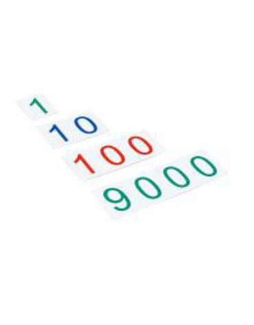 CARTELLINI GRANDI DEI NUMERI 1-9000 - MONTESSORI