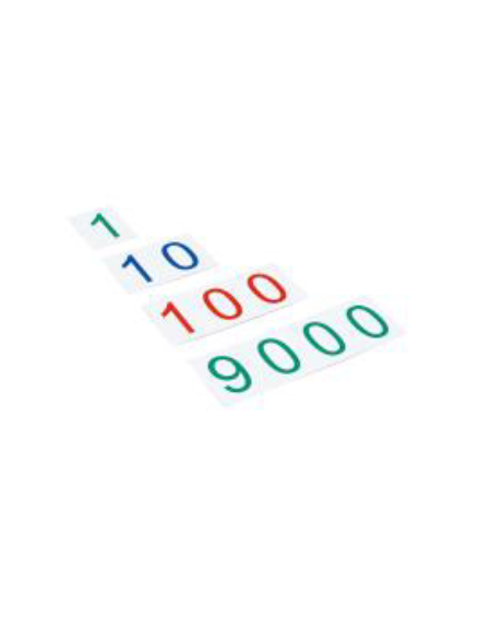 CARTELLINI GRANDI DEI NUMERI 1-9000 - MONTESSORI