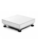 PIATTAFORMA DI PESATURA IN ACCIAIO INOX - PORTATA KG 80 DIVISIONE GRAMMI 10 - DIMENSIONI CM 50X50
