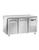Tavolo refrigerato 2 porte per pasticceria in acciaio inox, refrigerazione ventilata +2°/+8°C - Classe C - cm 150x80x85h