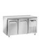 Tavolo refrigerato 2 porte per pasticceria in acciaio inox refrigerazione ventilata -2° +8°C - cm 150x80x85h