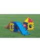 Gioco componibile Cubic Toy con 11 pannelli - 1 tunnel - 2 scivolo/scala reversibile - 4 triangoli - 1 tappo