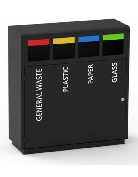 Set Di 5 Inserti Per Cestini HAN – Capacità 2,5 Litri Ciascuno, Per Raccolta Differenziata, Compatibili Con Modelli HAN 18190 E 18130, Nero