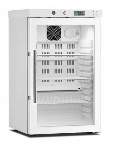 Frigorifero medicale per farmaci porta a vetro-Capacità Lt 52-Temperatura +2° +8°C -Dimensioni cm 45x47x74h-Conforme DIN 58345
