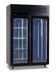 Armadio refrigerato per la frollatura della carne con doppia porta a vetro - Tropicalizzato - Colore nero - cm 123x80x198,5h