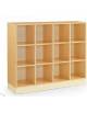 MOBILE CONTENITORE 12 VANI A GIORNO, STRUTTURA NOBILITATO BETULLA O LARICE - cm 138x41x114H