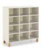 MOBILE CONTENITORE 12 VANI A GIORNO, STRUTTURA NOBILITATO BETULLA O LARICE - cm 104x41x114H