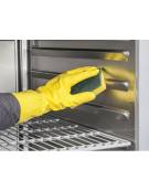 Armadio congelatore GN 2/1 inox con 2 porte in vetro, refrigerazione ventilata, temp. -20/-15°C - classe E - cm 140x89,1x204,5h