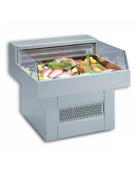 Banco/espositore per pesce vetro Self service Dim mm L1000XP1000XH827