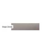 Carrello in legno massello laccato 2 piani - laccatura opaca colore Grigio Zonda - cm 100x45x84h