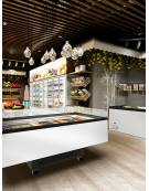 Isole vetrate negative vetri piani scorrevoli con luce a Led - Refrigerazione statica -18° -25°C - cm 154,4x96,4x82,6h