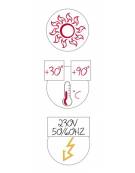 Carrello armadiato buffet termico con parafiato fisso - 4x1/1 GN - colore Wengè - cm 161x68x144h