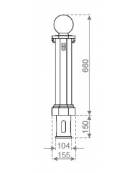 Dissuasore in acciaio inox d60