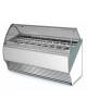 Vetrina gelati 24 gusti vaschette Lt. 4,25 PANNELLATA - Vetri curvi - Refrigerazione ventilata -15° -18°C - Motore interno